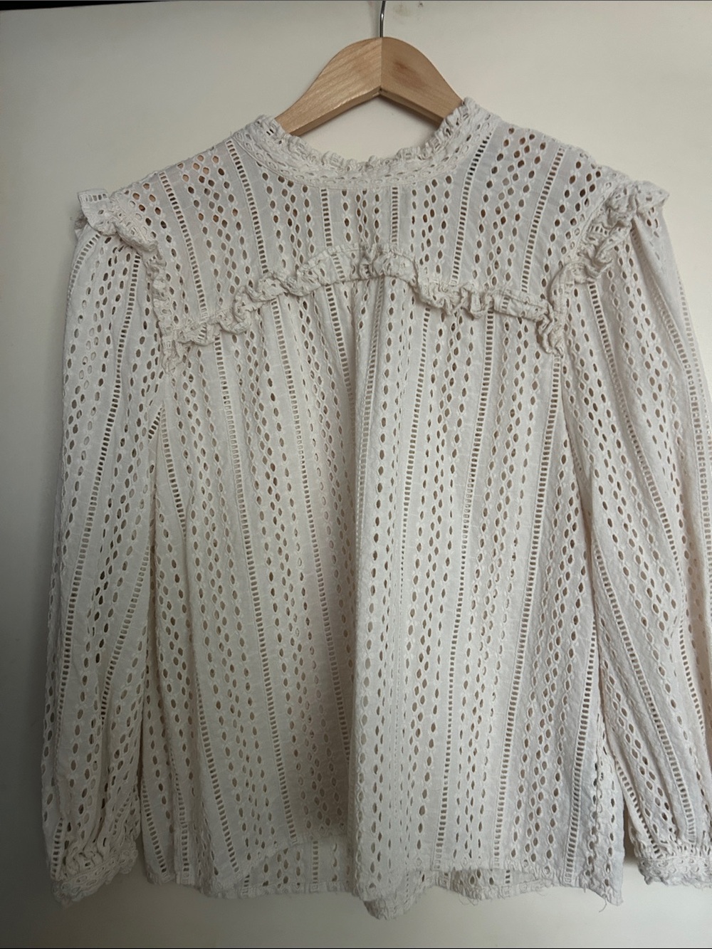 Madewell cotton eyelet blouse